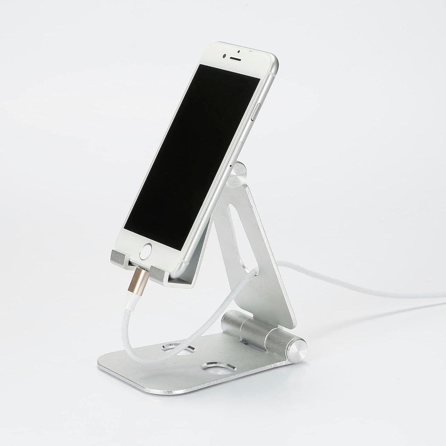 WE support pliable de bureau tablette et smartphone alu