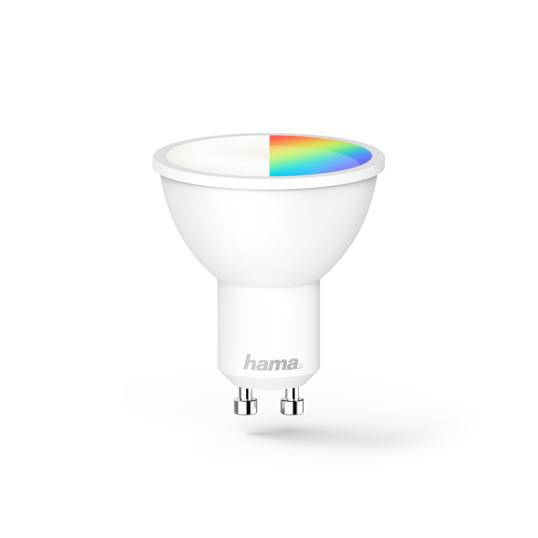 Hama Ampoule LED WLAN, GU10, 5,5W, RGBW, réglable, réfl. pour commande voc./appl